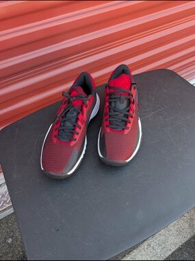 Nike Men's Red and Black Running Shoes